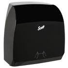 Scott - Distributrice manuelle d’essuie-mains Slimroll - pour essuie-mains Scott Slimroll avec mandrin orange - 12,65 po x 13,02 po x 7,18 po - Noire-Comprend 1 distributrice manuelle d’essuie-mains Scott Slimroll