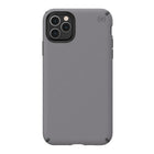Speck Presidio Pro iPhone 11 Pro - Gris filigrane/Gris ardoise (AP-1010)-Les crêtes du matériau IMPACTIUM sur le périmètre intérieur se compriment à l'impact pour absorber et disperser le choc. Des laboratoires indépendants ont effectué de multiples chutes de 3 mètres pour garantir une protection supérieure.
