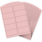JAM Paper - Étiquette d'adresse laser/jet d'encre - 2 po x 4 po - Pastel rose bébé - Paquet de 120-Taille : Moyenne (4 x 2 pouces), Les étiquettes imprimables sont faciles à créer et à personnaliser