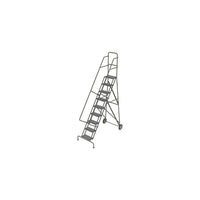Échelles roulantes Roll & Fold, Matériau du cadre - Acier, Nbre de marches - 9, Hauteur de la plateforme - 96", Profondeur de-1