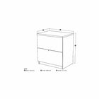 Bestar - Classeur latéral standard, gris écorce (65635-2147)-Fini gris écorce