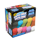 Crayola - Super Craie - Paquet de 10-3 Façons De Colorier : Utilise Le Côté De La Rondelle De Craie Pour Créer Des Lignes Moyennes, Les Bords Pour Créer De Fines Lignes, Ou Les Côtés Plats Pour Une Couverture Complète !