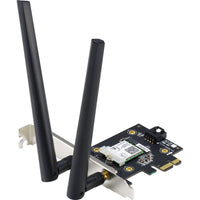 Adaptateur ASUS bibande PCI-E - Wi-Fi 6 - 2 antennes externes - PCE-AX3000-Adaptateur Wi-Fi 6 (802.11ax)