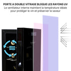 Koolatron - Cellier à vin thermoélectrique pour 6 bouteilles - Noir-Températures allant de 46-66 degrees F (8-18 degrees C)