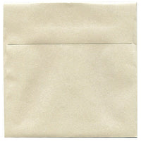 JAM Paper Enveloppe carrée Stardream à effet métallisé, 6 x 6 po, opale, 50/paquet-Enveloppes Stardream opales à effet métallisé