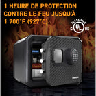 SentrySafe - Coffre-fort ignifuge et étanche avec verrouillage du clavier - 0,81 cu. pi.-Protection des données : Vérifiée par l’ETL pour protéger les supports numériques comme les disques durs externes, cartes mémoire, clés USB, CD et DVD contre le feu pendant 1 heure jusqu’à 927 °C (1 700 °F)