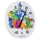 Marathon – Grand thermomètre intérieur/extérieur 12 po, carte du Canada-Résiste aux intempéries