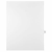 Mark Maker – Onglets séparateurs juridiques blancs, 1/15 onglets, format lettre, sans trous, numéro 115, 25/paquet-Onglets séparateurs blancs, 1/15 onglets