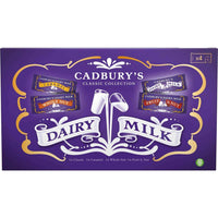 Cadbury Dairy Milk du Royaume-Uni Sélection de Chocolat, Collection Classique Boîte 430g-Une collection de Cadbury du Royaume-Uni incluant une sélection de chocolats classiques préférés: au lait, aux noix entières, au caramel, ainsi qu'aux fruits et noix dans des emballages individuels traditionels de Cadbury.