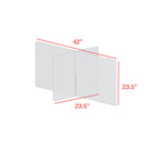 Diviseur de table à 4 voies Mark Maker - 42" L x 23,5" L x 23,5" H - Acrylique transparent 1/4" - Pas de traversées-Fabriqué à partir d'acrylique transparent de 1/4".