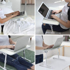 AnthroDesk - Plateau de table ajustable - Gris-Dimensions : 51x30x2432cm (20.3 po x 11.8 po x 9.6 po à 12.7 po)