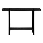 Monarch Specialties - 2861 Table D'Appoint - 48 po L/Faux Bois Noir/Metal Noir-8
