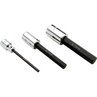 Gray Tools – Douilles extra longue à tête hexagonale de 19 mm x 1/2 po, fini chromé-Taille : 19 mm