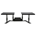 Allsop Metal Art ErgoTwin Support de moniteur réglable - Noir-Ajustez facilement la hauteur de l'ordinateur portable pour correspondre à la hauteur du moniteur