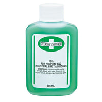 Safecross – Savon vert antiseptique nettoyant, 50 ml, 24/paquet (6127)-Type : Solution