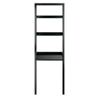 Winsome – Bureau incliné Bellamy avec 2 tablettes, noir (29323)-Silhouette inclinée contemporaine dotée d'un fini noir élégant