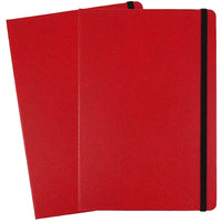 JAM PaperMD – Cahiers de notes à couverture rigide avec fermeture à bande élastique, 5 7/8 x 8 1/2 po, rouge, 2/pqt-Taille : 5 7/8 x 8 1/2 (po)