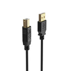 NXT Technologies - NX29931 16 ' USB A mâle / B Mâle, Noir-Noir USB-A mâle/B Mâle Or-Plaqué imprimante câble