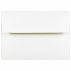 JAM Paper Enveloppes livret Strathmore avec fermeture gommée, fini noir, 4 3/8 x 5 3/4 po, blanc brillant, 1000/pqt-Blanc brillant