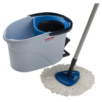 Marino - Kit de mini vadrouille UltraSpin-Essoreuse ergonomique actionnée par une pédale, ce qui évite de fatiguer le dos ou les poignets