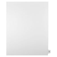Mark Maker – Onglets séparateurs juridiques blancs, 1/15 onglets, format lettre, sans trous, numéro 75, 25/paquet-Onglets séparateurs blancs, 1/15 onglets
