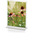 Porte-affiche vertical vertical Officemate, 8,5" x 11", transparent-Affiche vos panneaux à la verticale sur un bureau ou une surface plane