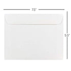 JAM Paper Enveloppes format livret à rabat droit gommé, 5 1/2 x 7 1/2 po, blanches, 1000 par paquet-Idéales pour les cartes de vœux, les cartes d’invitation, les faire-part de mariage et autres
