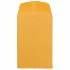 JAM Paper #4 Enveloppes commerciales pour pièces de monnaie - 3 po x 4 1/2 po - Manille kraft brun - Paquet de 100-Taille : Pièce #4 (3 x 4,5 pouces)