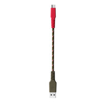 Skullcandy Line+ Câble USB-A vers USB-C  - Vert-Câble de recharge anti-nœuds de 1,2 mètre