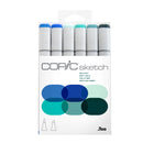 Copic - Sketch marqueurs à encre à double pointe - tons mer & ciel - lot de 6-cohérence et qualité des couleurs
