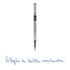 A.T. Cross - Recharge pour stylo roller - pointe moyenne - bleu-Encre bleue