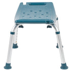 Flash Furniture Chaise De Bain Et Douche Réglable série HERCULES-Marine (DCHY3410LNV)-Siège de selle ergonomique avec trous de drainage