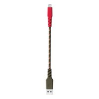 Skullcandy Line + Câble USB-A vers Lightning - Vert-Câble de recharge anti-nœuds de 1,8 mètre