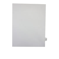 Mark Maker – Onglets séparateurs juridiques blancs, 1/26 onglets, format lettre, sans trous, lettre W, 25/paquet-Onglets séparateurs blancs, 1/26 onglets
