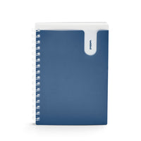 Cahier à spirale de poche, moyen, ardoise-80 feuilles lignées