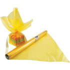 Rouleau d'emballage pour violoncelle Hygloss, 12,5 pi x 20 po, jaune, paquet de 6-Collez des formes de cellophane sur du papier contact, en laissant un peu d'espace entre chaque forme pour coller à la fenêtre