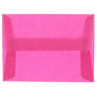 JAM Paper Enveloppes translucides A2, magenta, 50/paquet-Enveloppes en papier translucide magenta
