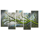 DesignArt, Blossoming Beauty, Impression sur grande toile étirée (PT1084-5P-GREEN)-Impression