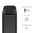 Fellowes - Déchiqueteuse coupe-croisée Powershred LX190-L’indicateur d’efficacité indique la capacité potentielle en temps réel pour maximiser la productivité