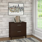 Bush Furniture – Classeur latéral Somerset de 30 po de large, cerisier moka-Convient aux documents de format lettre ou légal