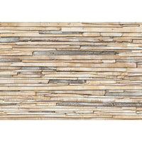Komar – Whitewashed Wood, murale de 100 x 145 po-Mesure 12 pi 1 po x 8 pi 4 po