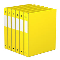 Davis Group Super économie, Reliure à anneaux ronds 1 po, paquet de 6 – Jaune-3 Reliure À Anneaux
