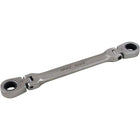 Gray Tools – Clé double articulée à tête flexible de 10 mm x 11 mm, fini acier inoxydable-Taille : 10 x 11 mm