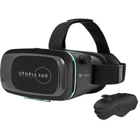 ReTrak – Casque 3D de réalité virtuelle Utopia 360º avec manette Bluetooth (EUVRC) -Casque de réalité virtuelle avec manette Bluetooth 