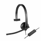Logitech - Casque mono H570e-Le renforcement métallique vous permet de bénéficier d'un casque solide, flexible et qui s'ajuste parfaitement à vos oreilles