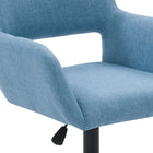 Chaise de travail rembourrée Marlowe de CorLiving - Bleu pâle-Siège pivotant à 360 degrés
