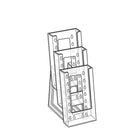 Azar Displays – Présentoir à dépliants à trois pans à trois niveaux modulaire pour le comptoir, 2/paquet (252303)-Présentoir à pochette à trois pans et à trois niveaux