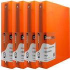 JAM PaperMD – Cartable à 3 anneaux Designders, 3 po, orange, 4/paquet-Taille : 3 po