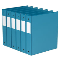 Davis Group Super économie, Reliure à anneaux ronds 1.5 po, paquet de 6 – Bleu Turquoise-3 Reliure À Anneaux