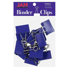 JAM Paper – Grandes pinces relieuses, 41 mm, violet, 12/paquet (340BCpu)-Pince relieuse de 41 mm